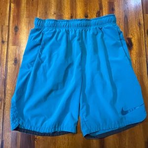Teal Nike Flex Training Shorts